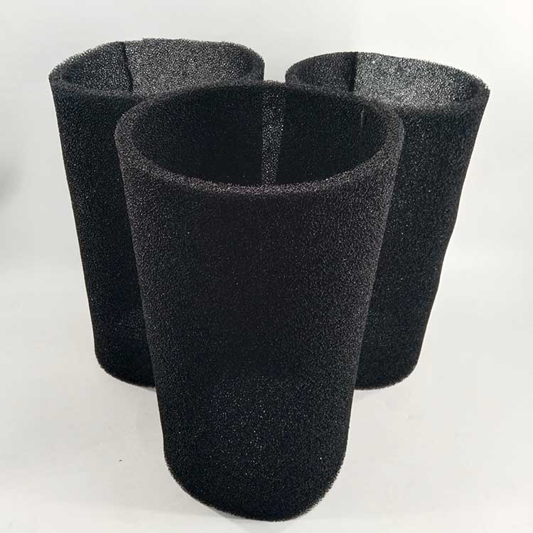 華豫生產(chǎn)供應(yīng)羅茨風(fēng)機(jī)濾芯 黑色阻燃過(guò)濾棉